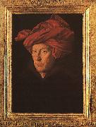 Jan Van Eyck A Man in a Turban   3 painting